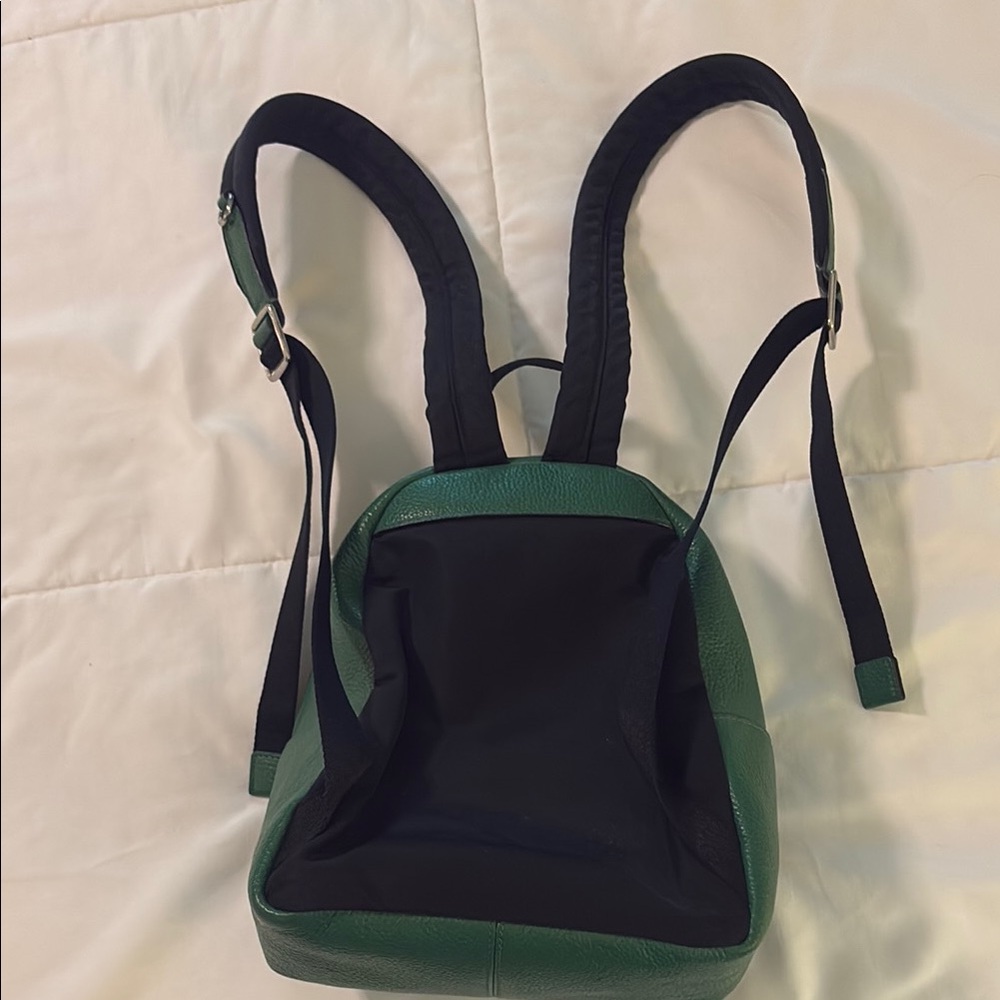 Coach Emerald Leather Mini Backpack with Silver Accents - Picture 3 of 7